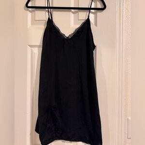 Urban Outfitters Black Lace Slip Dress